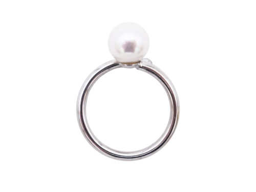 bague perles de majorque orquidea a