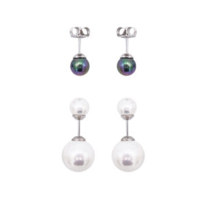 boucles oreilles perles de majorque orquidea