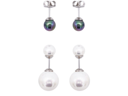 boucles oreilles perles de majorque orquidea