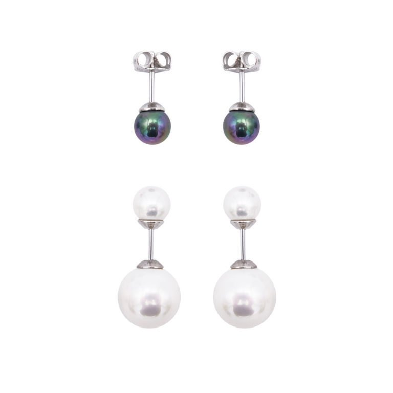 boucles oreilles perles de majorque orquidea