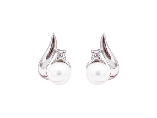 boucles oreilles perles de majorque orquidea