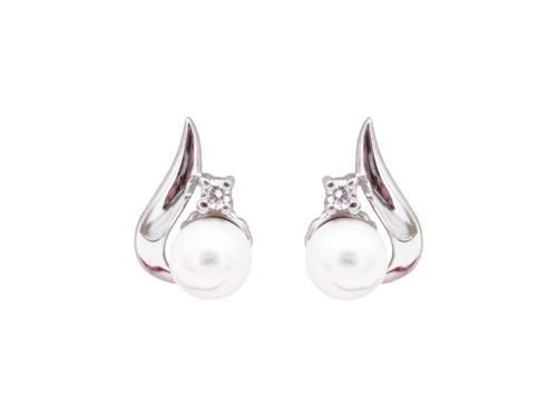 boucles oreilles perles de majorque orquidea
