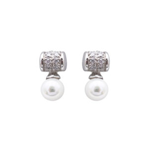 boucles oreilles perles de majorque orquidea