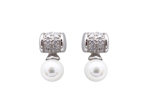 boucles oreilles perles de majorque orquidea