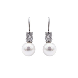 boucles oreilles perles de majorque orquidea