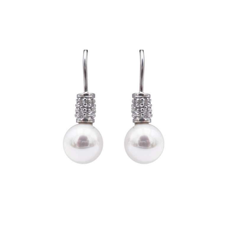 boucles oreilles perles de majorque orquidea