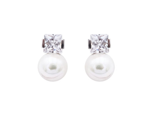 boucles oreilles perles de majorque orquidea