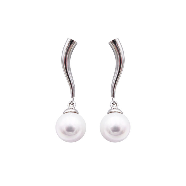 boucles oreilles perles de majorque orquidea