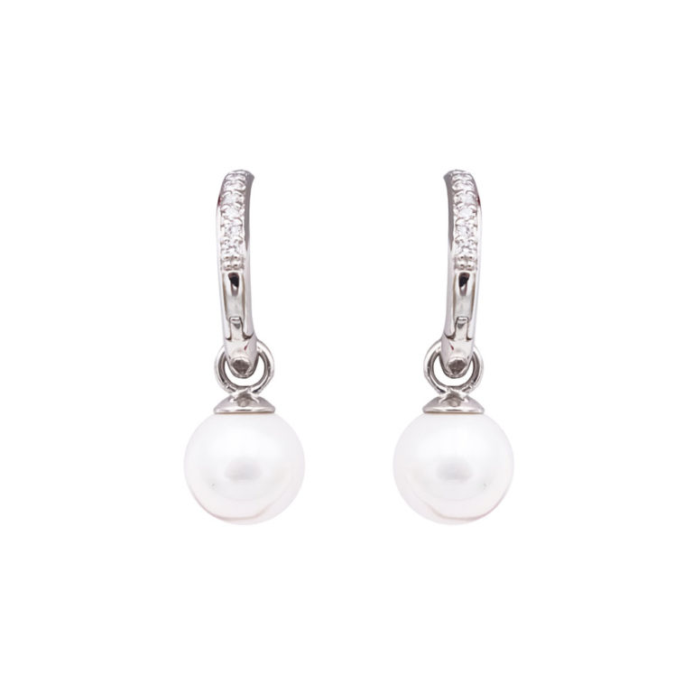 boucles oreilles perles de majorque orquidea