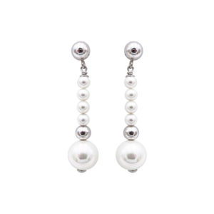 boucles oreilles perles de majorque orquidea