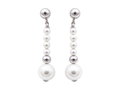 boucles oreilles perles de majorque orquidea