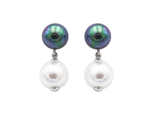 boucles oreilles perles de majorque orquidea
