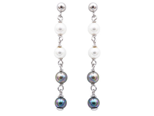 boucles oreilles perles de majorque orquidea