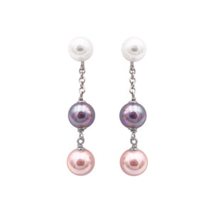 boucles oreilles perles de majorque orquidea