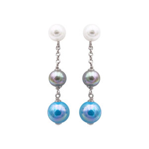 boucles oreilles perles de majorque orquidea