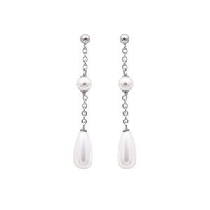 boucles oreilles perles de majorque orquidea