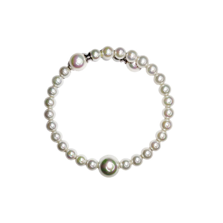 bracelet perles de majorque orquidea