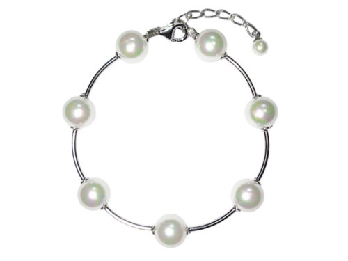 bracelet perles de majorque orquidea