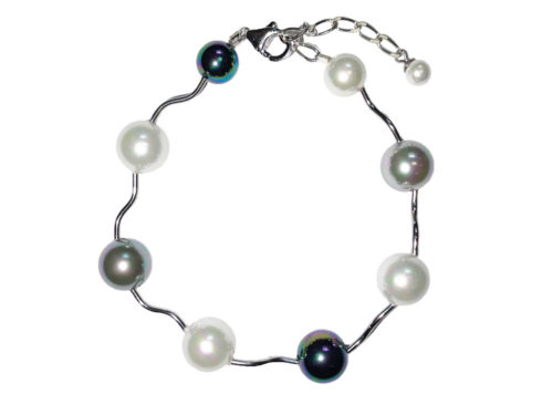 bracelet perles de majorque orquidea