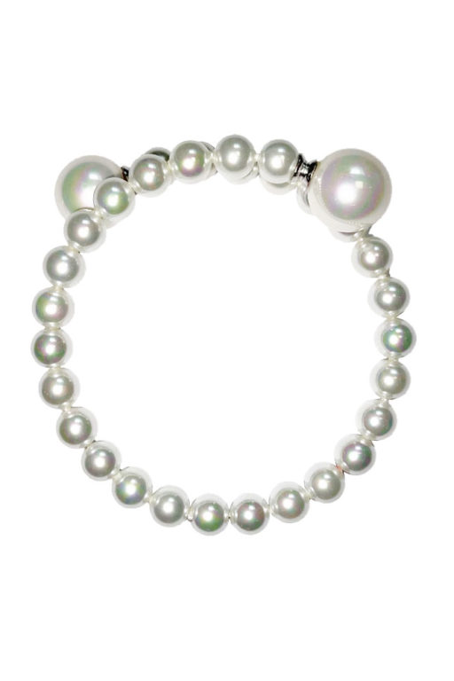 bracelet perles de majorque orquidea