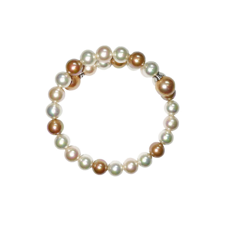 bracelet perles de majorque orquidea