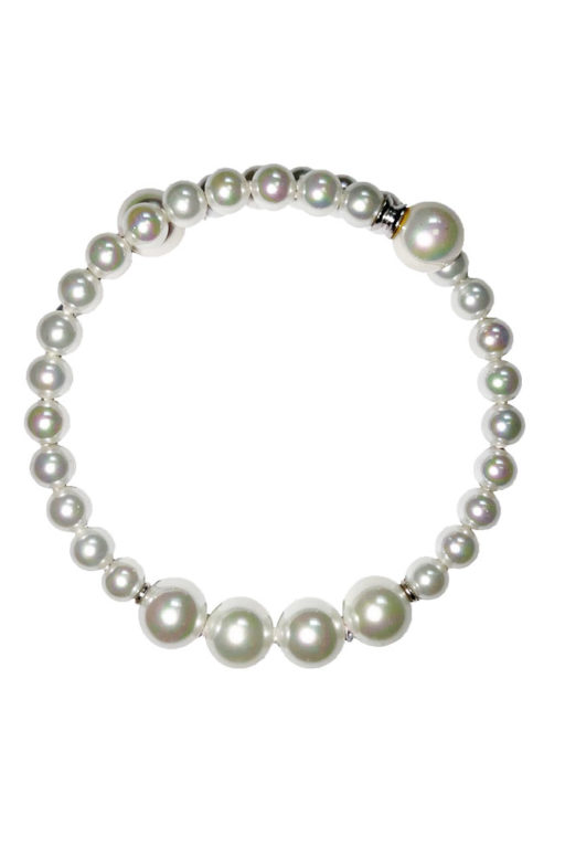 bracelet perles de majorque orquidea