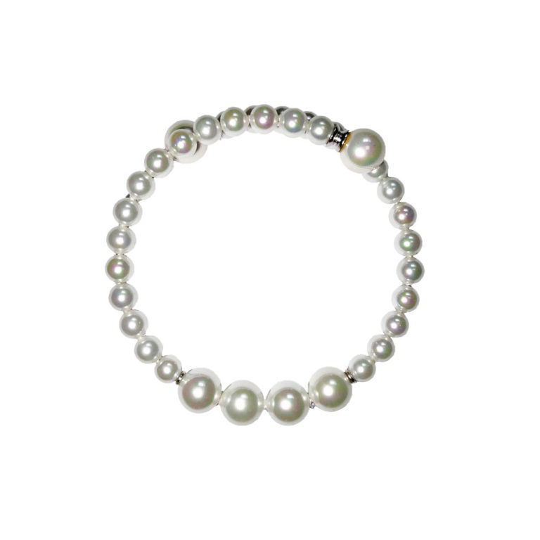 bracelet perles de majorque orquidea