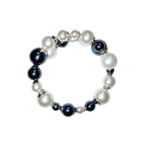 bracelet perles de majorque orquidea