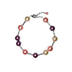 bracelet perles de majorque orquidea