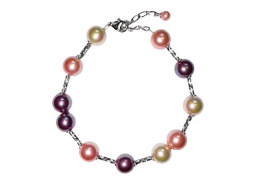 bracelet perles de majorque orquidea