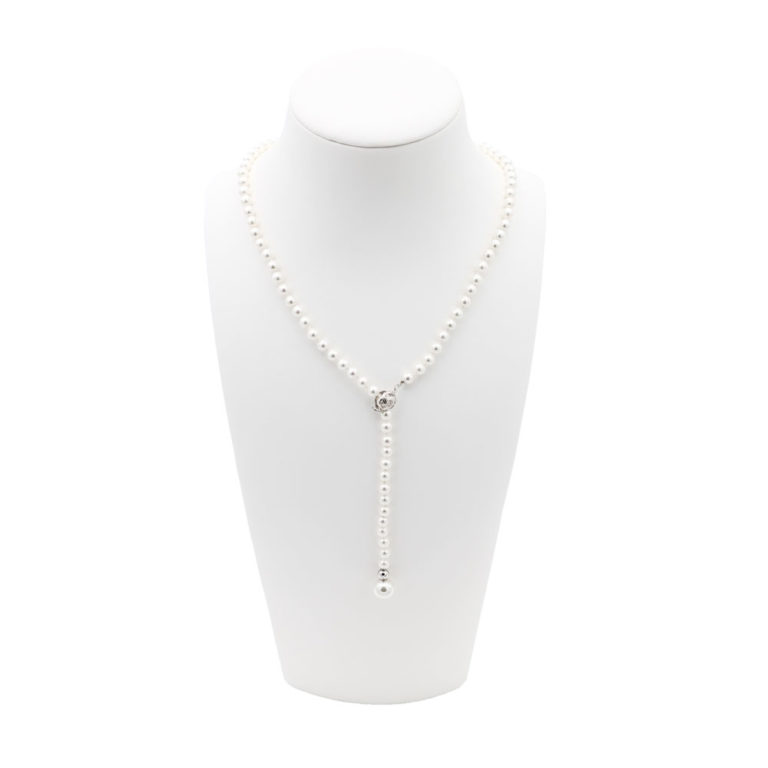 collier perles de majorque orquidea