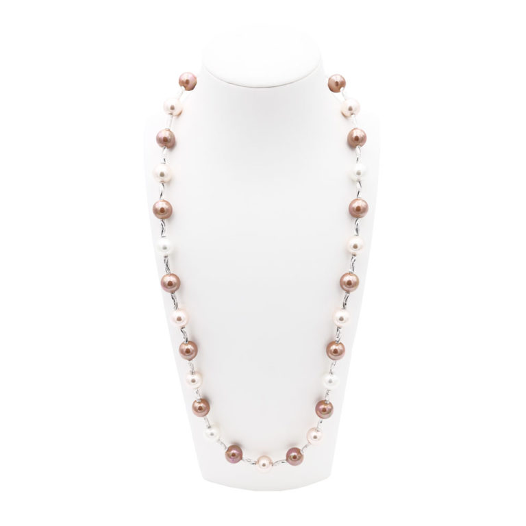 collier perles de majorque orquidea