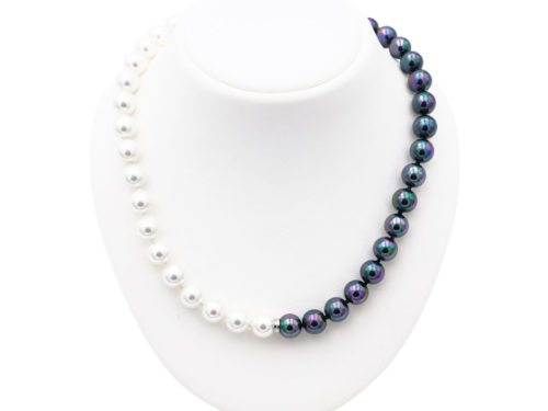collier perles de majorque orquidea