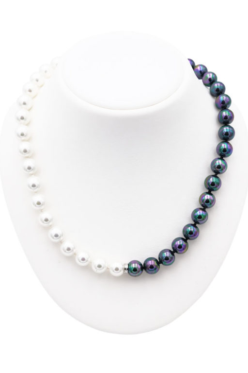collier perles de majorque orquidea