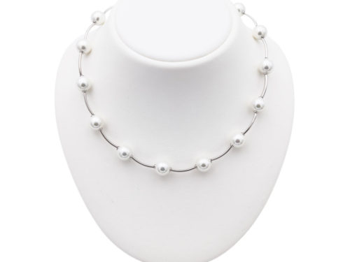 collier perles de majorque orquidea