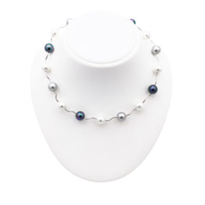 collier perles de majorque orquidea
