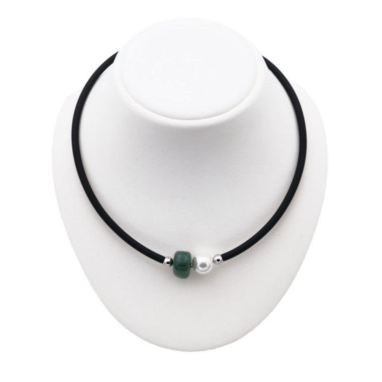 collier perles de majorque orquidea
