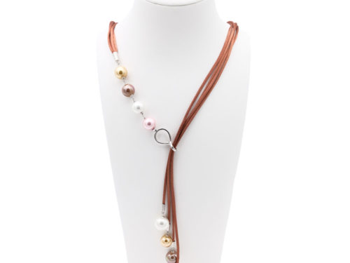 collier perles de majorque orquidea