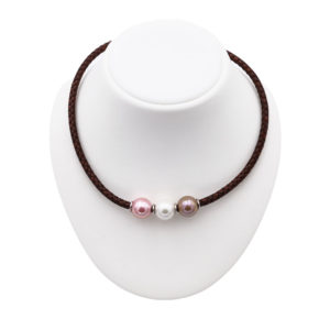 collier perles de majorque orquidea