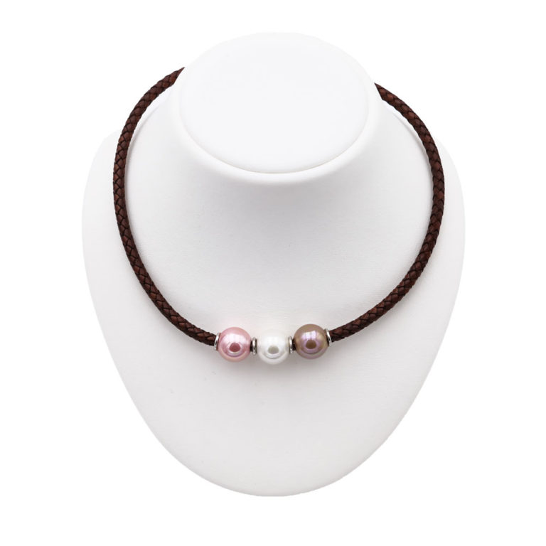 collier perles de majorque orquidea