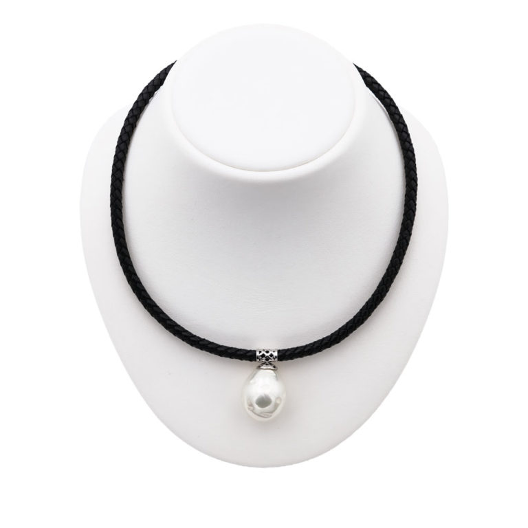 collier perles de majorque orquidea
