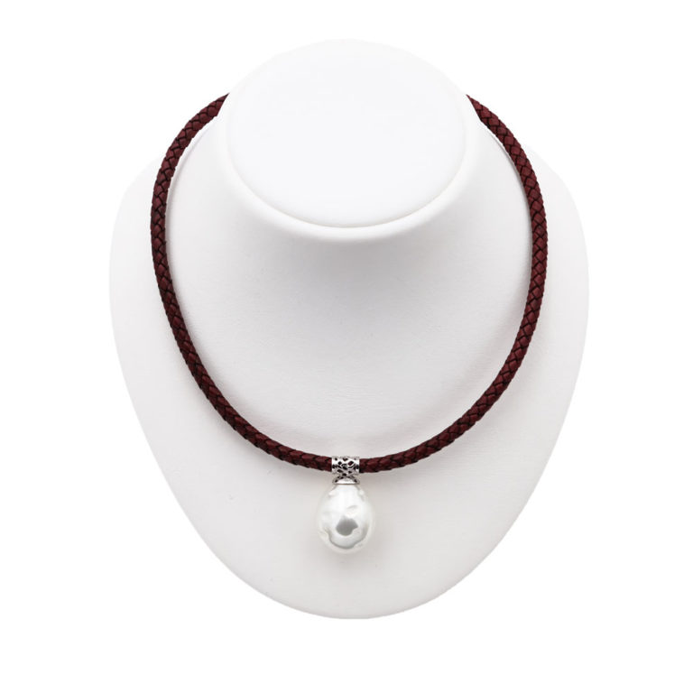 collier perles de majorque orquidea