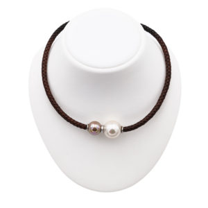 collier perles de majorque orquidea