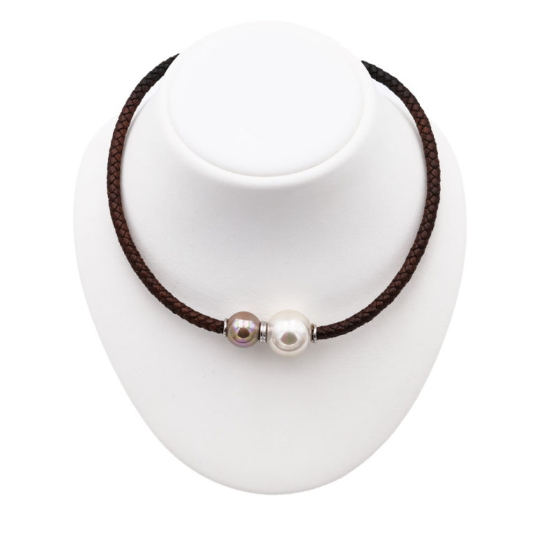 collier perles de majorque orquidea