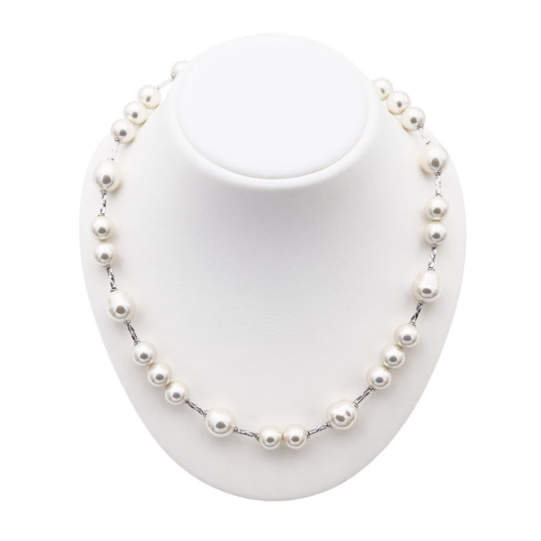 collier perles de majorque orquidea