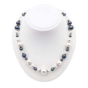 collier perles de majorque orquidea