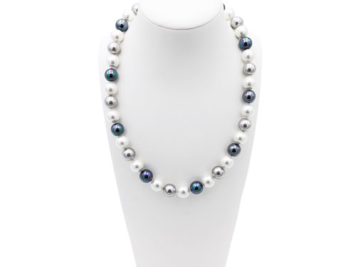 collier perles de majorque orquidea
