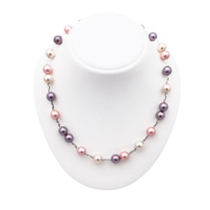 collier perles de majorque orquidea