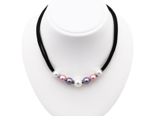 collier perles de majorque orquidea