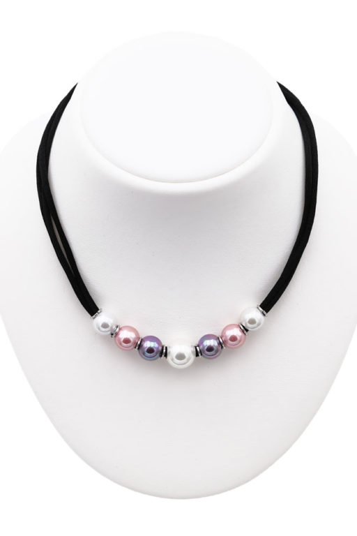 collier perles de majorque orquidea